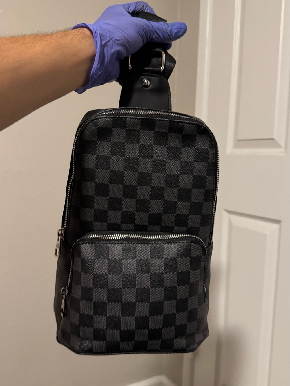 Louis Vuitton Damier Graphite Crossbody Belt Bag in Black